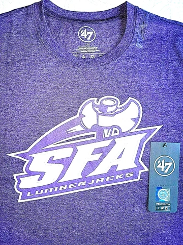 NEW 47 BRAND, MENS SIZE LARGE, STEPHEN F. AUSTIN LUMBERJACKS T-SHIRT-MSRP $28.00 Cover