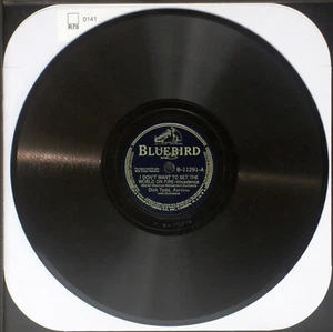 Dick Todd - I Don't Want To Set The Worl- Vintage 10" shellac 78 rpm record (VG) - Picture 1 of 2