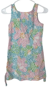 Lilly Pulitzer Originals Shift Dress Sz 12 Lace Multicolor Dress Pink Green Blue - Picture 1 of 7