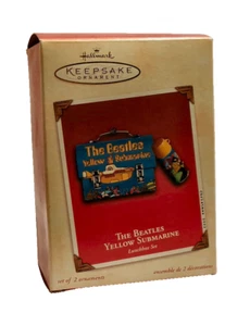 Hallmark Andenken Ornament 2002 The Beatles Yellow Submarine Brotdose Set - Bild 1 von 6