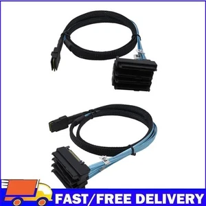 Mini SAS 36 Pin SFF-8087 to 4 SAS 29 Pin SFF-8482 Cables with 15P SATA Power - Afbeelding 1 van 15