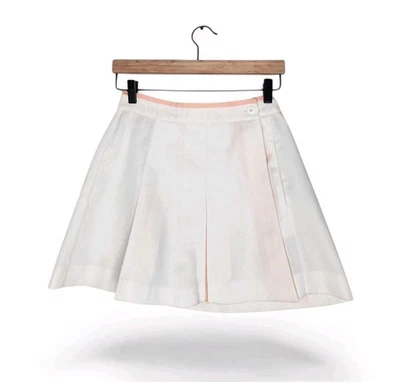 Falda de tenis vintage plisada blanca cola años 80 talla 9/10 Foto 1 de 4