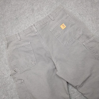 Carhartt 8111 CVL Original Dungaree Fit Men's Pants 38x30 Gray Lined - Image 1 of 4