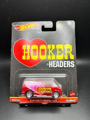Hot Wheels Premium Custom '77 Dodge Van Hooker Headers Real Riders металл/металл - Изображение 1 из 4