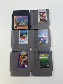 NES 6 Cartridge Video Games Lot Nintendo Tested Code Name Viper, Rush&rsquo;n Attack