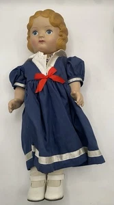 RARE VINTAGE DAISY KINGDOM PANSY BLONDE BLUE EYED DOLL 1991 SAILOR DRESS - Picture 1 of 16