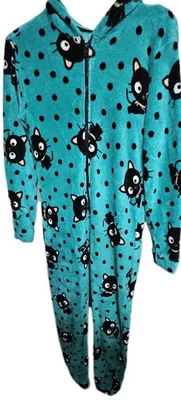 Traje de pijama de lana con capucha para adultos Sanrio Chococat pequeño Hello Kitty raro  Foto 1 de 4