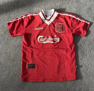 Adidas Liverpool 1995 - 1996 Home Soccer Jersey FC Football Shirt Sz M - Image 1 of 4