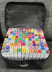 Touch Marker Set, 120 Pcs. Double Sided - Soft Case Alcohol Based - Picture 1 of 3