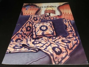 EDREDÓN DE CROCHET ANNIE'S & CLUB AFGANO 1993, FOLLETO PATRÓN DE PLAZAS VICTORIANAS - Imagen 1 de 1