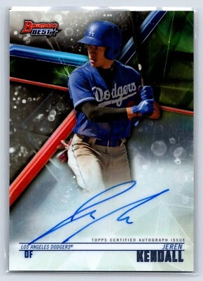 2018 Bowman's Best #B18-JK Jeren Kendall Best of 2018 Autographs Rookie Card - Image 1 of 2