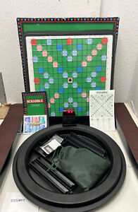 original Scrabble Prestige mit drehbaren Spielbrett Timer Spear Spiele (k196)