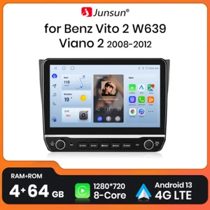 Radio de coche 64 GB Android 13 GPS Navi para Mercedes-Benz Viano Vito W639 2004-2014 - Imagen 1 de 13