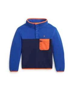 Polo Ralph Lauren Boys Color Blocked Fleece Pullover Medium 10 12 NEW - Picture 1 of 6