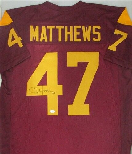 Press Pass Collectibles Clay Matthews III Authentic Signed White Pro Style Jersey Autographed JSA