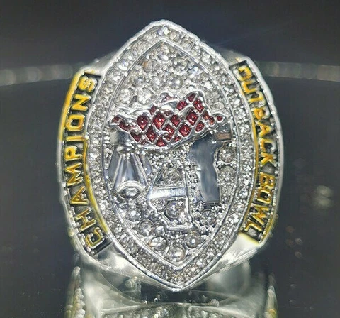 2022 Arkansas Razorbacks University Sam Pittman Ring SEC Outback Bowl Souvenir Cover