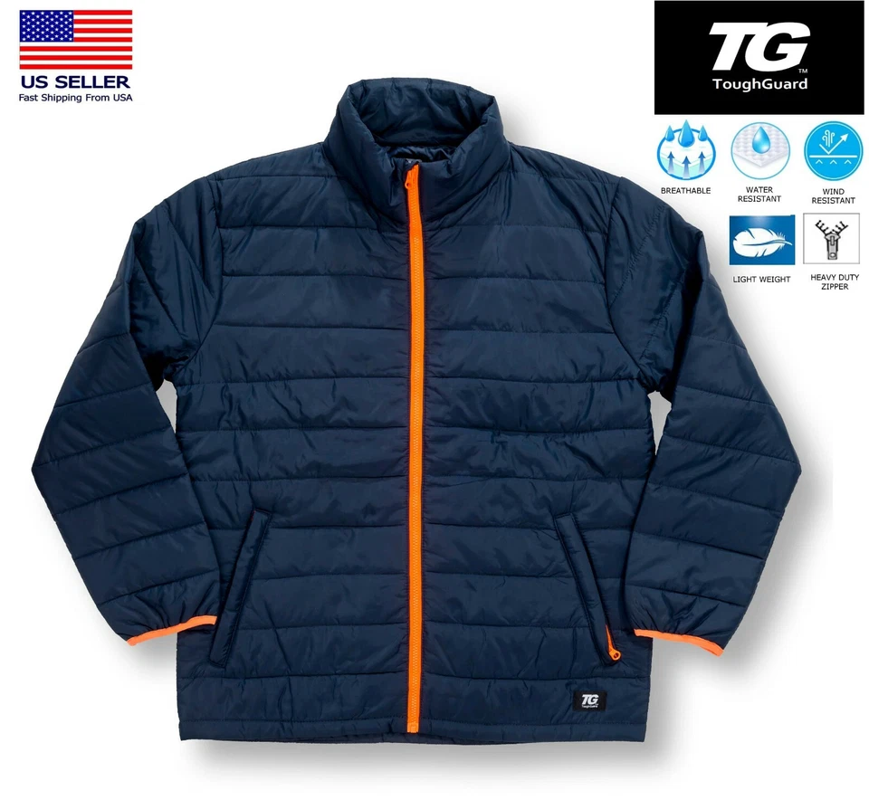 Chaqueta ligera acolchada burbuja TGJ184 para hombre NUEVA con etiqueta Foto 1 de 1