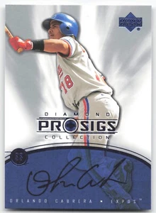 2004 Upper Deck Diamond Collection Pro Sigs Baseball Orlando Cabrera #39 - Foto 1 di 2
