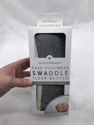 Чудо одеяло пеленки надежном для новорожденного младенца ребенка, серый с желтой отделкой новый - Изображение 1 из 4