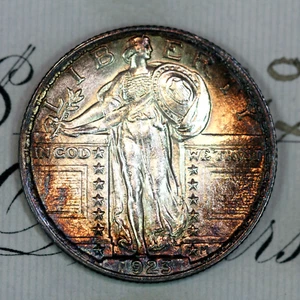 * 1923-P FH * PRISTINE+ GEM BU MS STANDING LIBERTY QUARTER * FROM COLLECTION - Picture 1 of 3