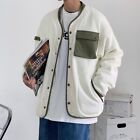 Herren Kord Mantel Warm Vintage Jacken Locker Outwearlinie Freizeit Top Mode