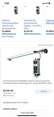 Fresh Aire Blue-Tube XL Commercial UV Air Purifier 32  Single Lamp TUV-BTXL-232S • 399$