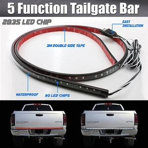 LED Strip 60" Tailgate Bar Brake Signal Light Truck SUV 5-Function High Power  - Picture 1 of 7