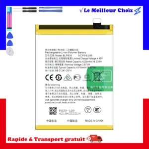 Batterie Interne BLP839 Compatible pour Oppo A94 5G/Reno5 Z 4310mAh Rechange - Zdjęcie 1 z 8