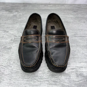 GARDENIA Shoes Mens Size 6.5 Penny Loafer Brown Leather Vibram Made In Italy - Picture 1 of 16