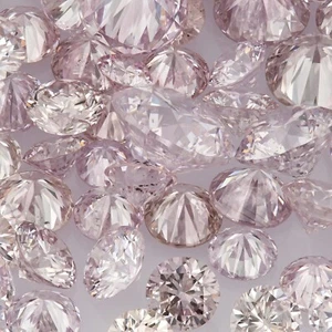 1pc Argyle Pink Diamond 1.80mm 0.025ct Round Light Purple Pink Untreated Natural - Picture 1 of 10