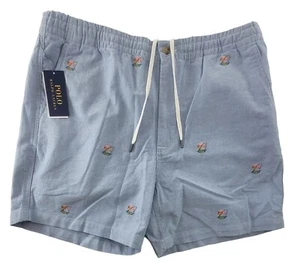 Polo Ralph Lauren Shorts Mens L w/ Embroidered Prepster Flamingos 6" $125 NWT - Picture 1 of 7
