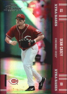 2005 Playoff Prestige Xtra Bases Red Reds Baseball Card #96 Sean Casey /150