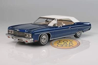 1973 Chevrolet Caprice Cvt., Closed - Dark Blue Met. 1:43 Stamp Models STM 73100 - Image 1 of 2