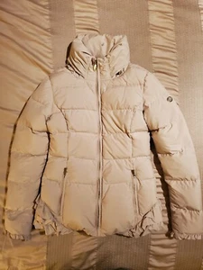 Armani Jeans Womens Beige Puffer Jacket Size 4 (EU38) - Picture 1 of 8
