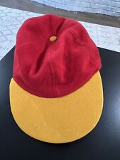 Vintage Gitano Baseball Cap Hat Stretch Fit Crimson & Yellow