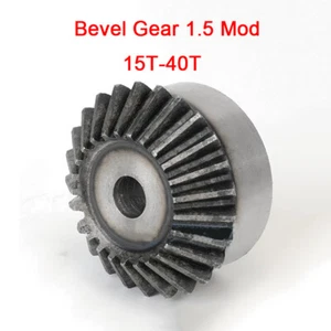 Engranajes de transmisión Bevel Gear 1.5 Mod 15/16/18/20/24/25/26-40T 45# acero 90° 1:1 - Imagen 1 de 7