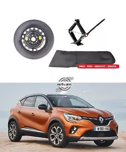 Ruotino di Scorta 17" per RENAULT CAPTUR 5 fori con Cric e Astuccio DOT4524 125 - Imagen 1 de 10