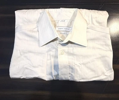 Camisa de Vestir Joseph Abboud 14.5 32/33 Ajuste Regular Sin Hierro Crema NUEVA Foto 1 de 4