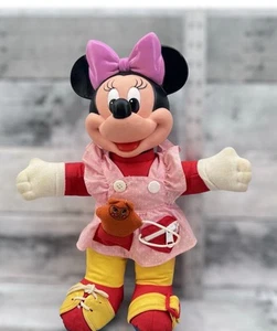 Minnie Mouse Learn to Dress Vintage Plush Doll Mattel 1980s 3142 - Picture 1 of 10