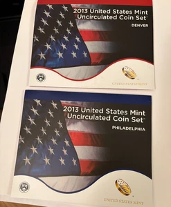 2013 U.S. Mint Set ~ 28 Coins ~ P & D Uncirculated Government Packaging OGP Nice - Picture 1 of 2