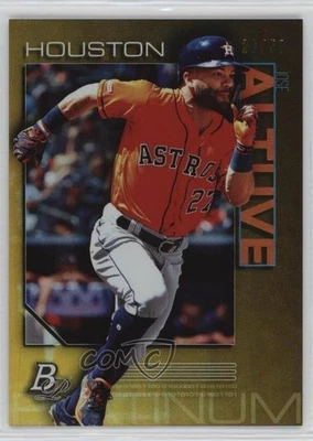 2020 年 Bowman 白金沃尔玛黄金 26/50 Jose Altuve #46 04br — 第 1/3 张图片