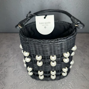 Kate Spade New York x Target - Pearl Embellished Basket Bucket Bag - Picture 1 of 15