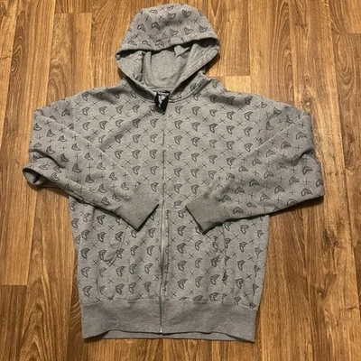 Sudadera con Capucha Vintage Famous Stars & Straps Hombres Pequeña Geométrica Cremallera Completa AOP Sin Cuerdas Foto 1 de 4