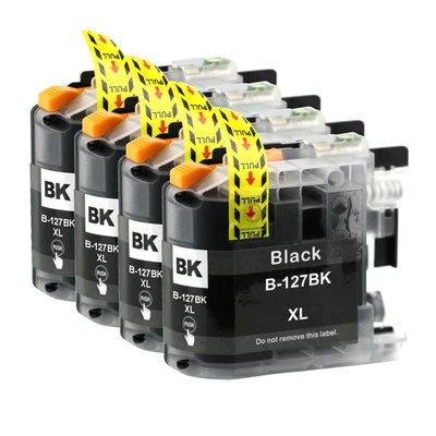 4 Black XL Printer Ink Cartridges for Brother MFC-J4410DW & MFC-J4610DW - Image 1 of 4