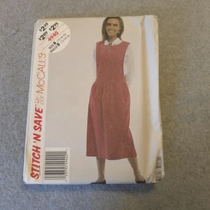 McCall's 4940 Sewing Pattern Size 12-16 Misses Jumper Dress Stitch 'N Save Uncut - Picture 1 of 6