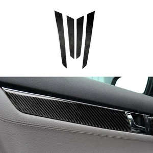 4Pcs Carbon Fiber Door Panel Cover Trim For Mercedes-Benz C Class W204 2007-2013 - Picture 1 of 12