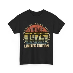 Vintage Limited Edition 50-Year-Old Gifts 50th Birthday T-Shirt - Picture 1 of 6