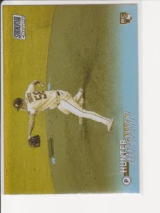 2023 Topps Stadium Club Hunter Brown RC Chrome Gold Minted Refractor #66 Astros - Picture 1 of 2