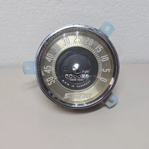 Vintage Boat Tachometer Super Jet 5,000 RPM Gauge Wood Boat Never Been Used 50s - Picture 1 of 18
