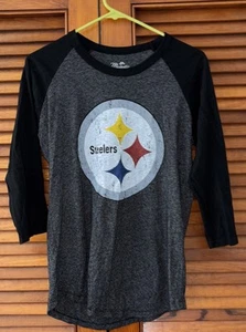 CHASE CLAYPOOL #11 PITTSBURGH STEELERS WOMENS 3/4 SLEEVE SHIRT MEDIUM - Picture 1 of 3
